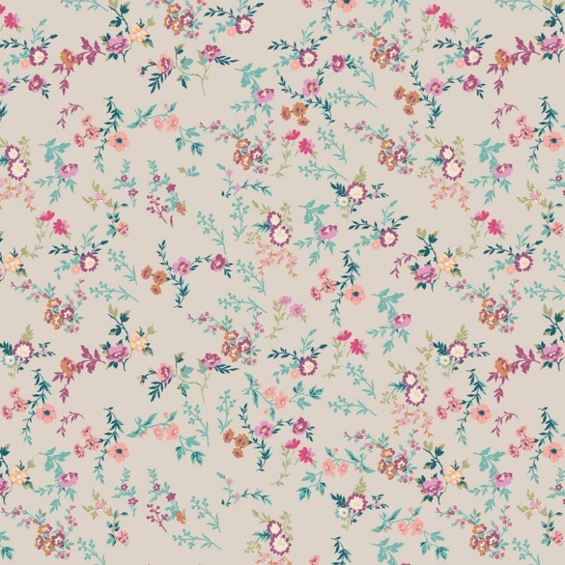 Tissu Printemps 3 Digital Rose 
