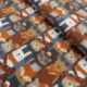 Tissu Kodiak Imprimé Animaux Noël 