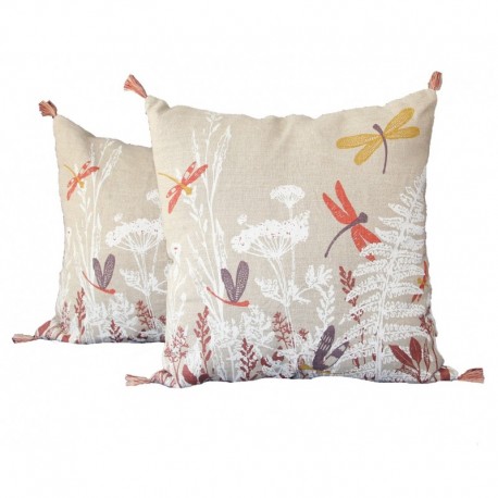 Housse de Coussin Libellule 