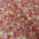 Tissu Coton Imprimé Rouge ecru