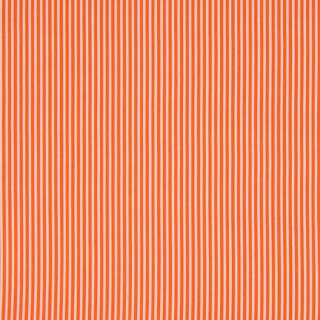 Tissu Rayé Orange