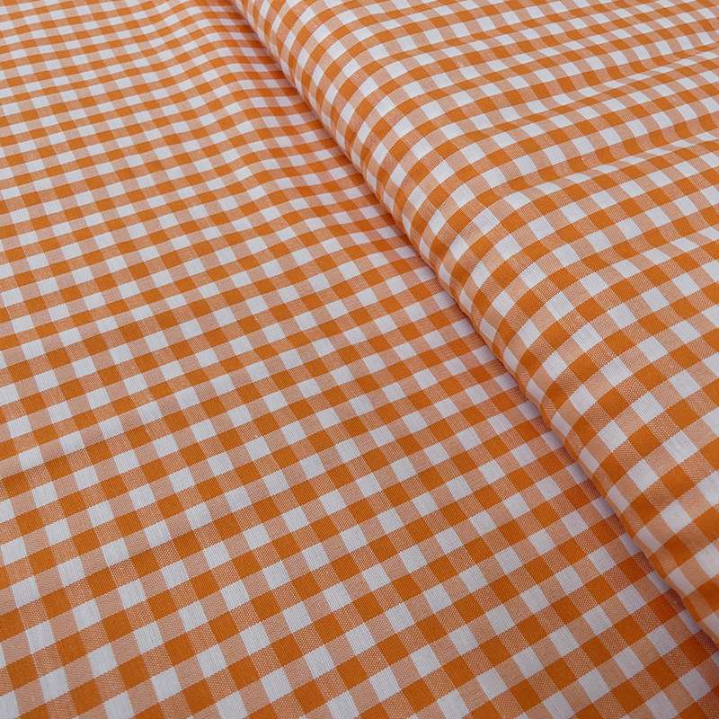 Tissu Vichy Denver Orange