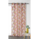 Tissu Voilage Flores Feuillage Orange