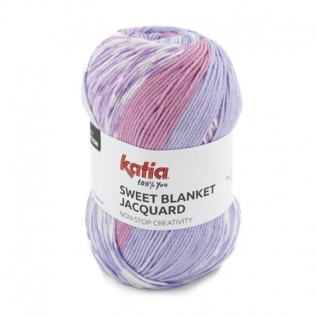 Pelote de Laine Katia Sweet Blanket Jacquard
