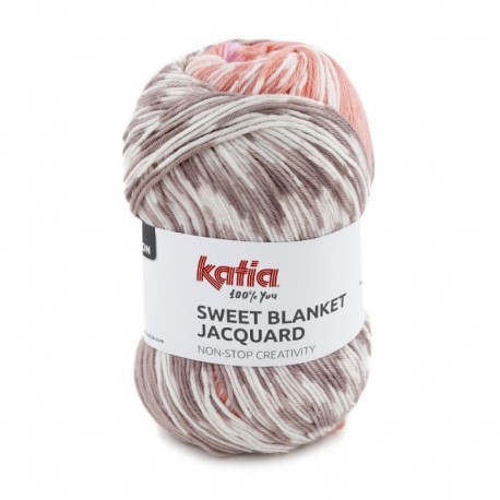 Pelote de Laine Katia Sweet Blanket Jacquard