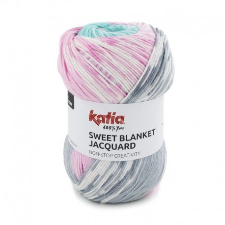 Pelote de Laine Katia Sweet Blanket Jacquard