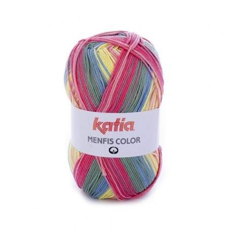 Pelote de laine Katia Menfis Color