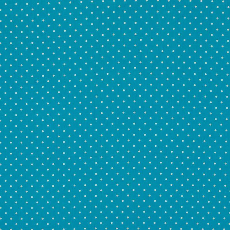 Tissu Imprimé Epingle Pois Turquoise