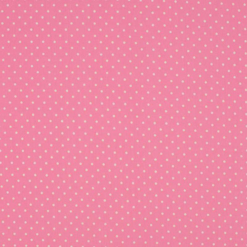 Tissu Imprimé Epingle Pois Rose