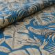 Tissu India Toile Coton Imprimée Bleu Paon
