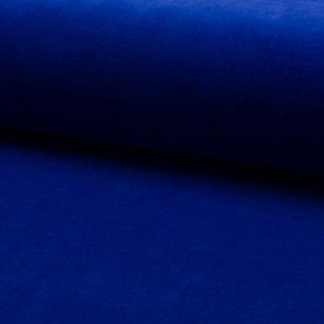 Tissu Jersey Velours Nicky Uni Royal