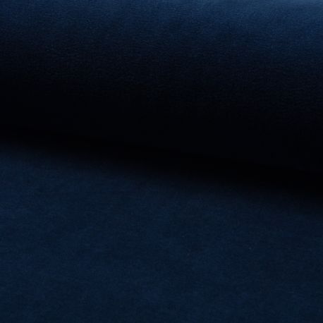 Tissu Jersey Velours Nicky Uni Encre