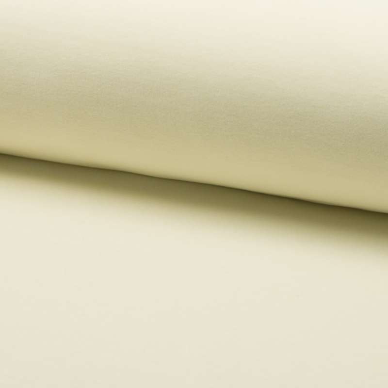 Tissu Jersey Velours Nicky Uni Coloris Naturel