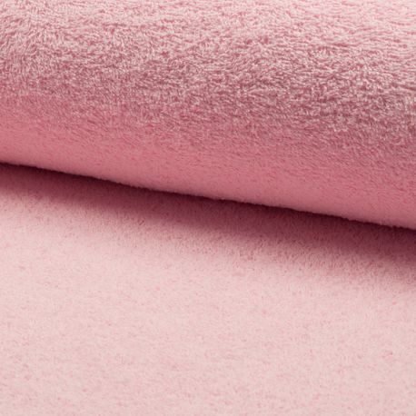 Tissu Eponge Uni Rose layette
