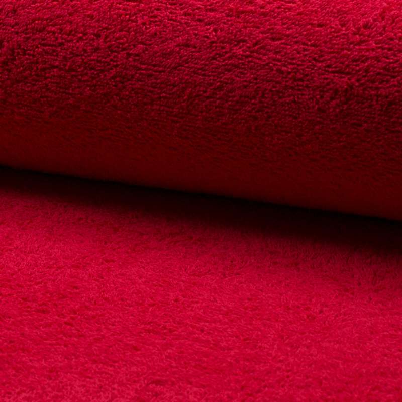 Tissu Eponge Uni Rouge