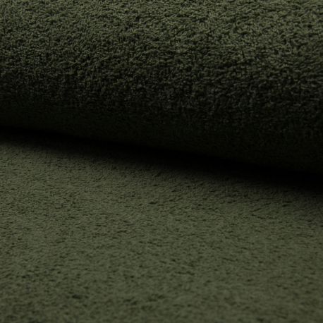 Tissu Eponge Uni Army