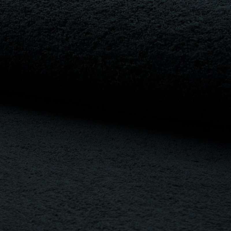 Tissu Eponge Uni Noir