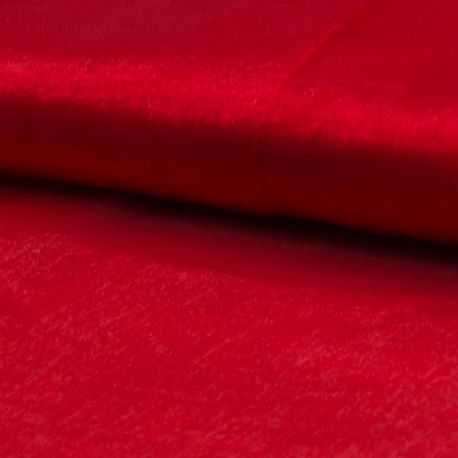 Tissu Organza Uni Rouge