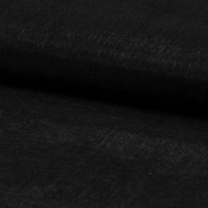 Tissu Organza Uni Noir