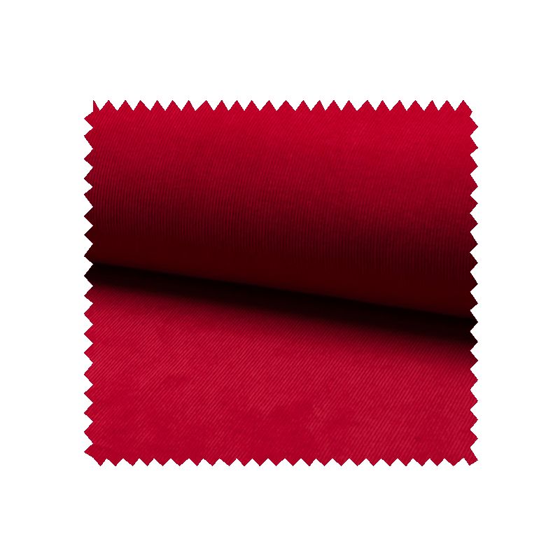 Tissu Velours Milleraie Uni Rouge