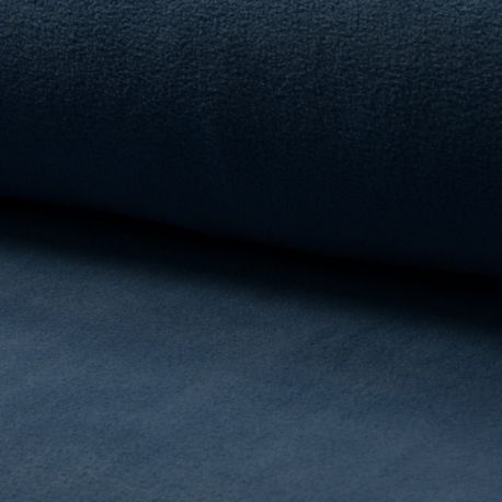 Tissu Polaire Uni Jeans