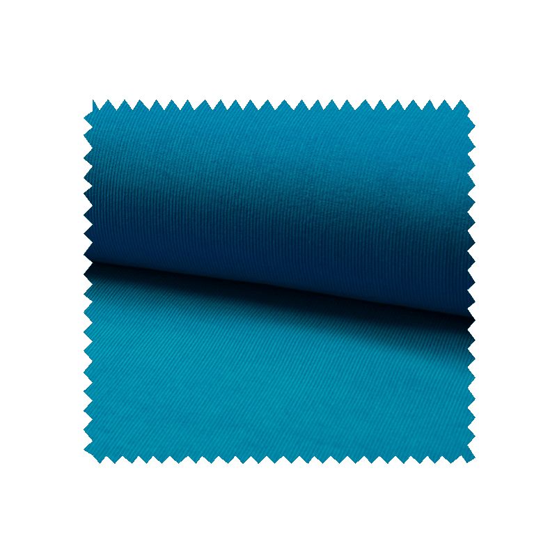 Tissu Velours Milleraie Uni Turquoise