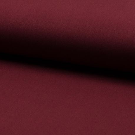 Tissu Gabardine Uni Bordeaux