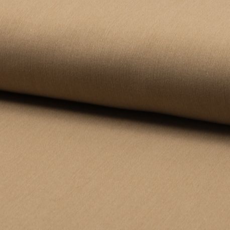 Tissu Gabardine Uni Sable