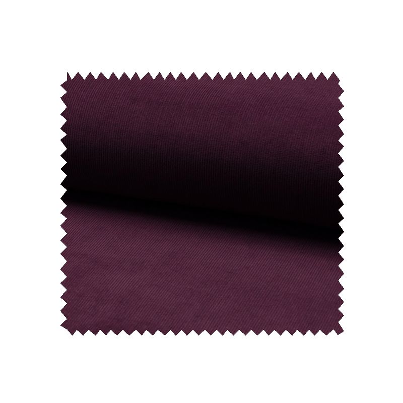 Tissu Velours Milleraie Uni Prune