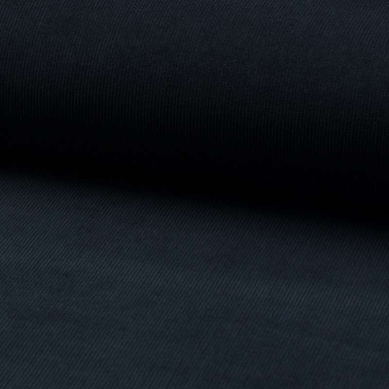Tissu Velours Milleraie Uni Marine