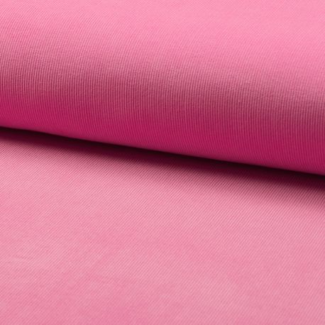 Tissu Velours Milleraie Uni Rose