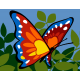 Canevas Enfant Papillon