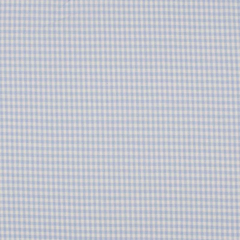 Tissu Petit Vichy Bleu Ciel