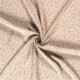 Tissu Viscose Imprimé Fleur Beige 