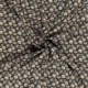 Tissu Crêpe Imprimé Fleur Marine 