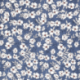 Tissu Crêpe Fleur Indigo 