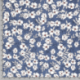 Tissu Crêpe Fleur Indigo 