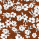 Tissu Crêpe Fleur Brique