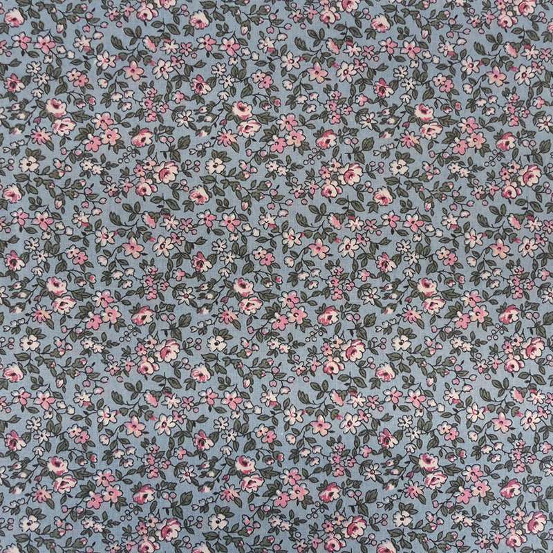 Tissu Leonie Cretonne Gris rose  