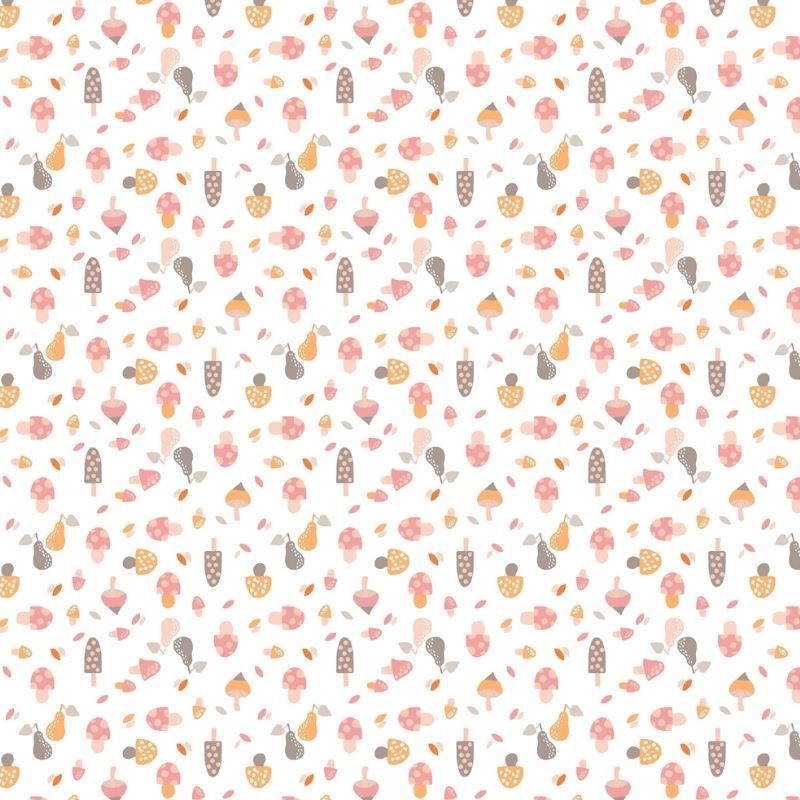 Tissu Fungo Imprimé Rose 