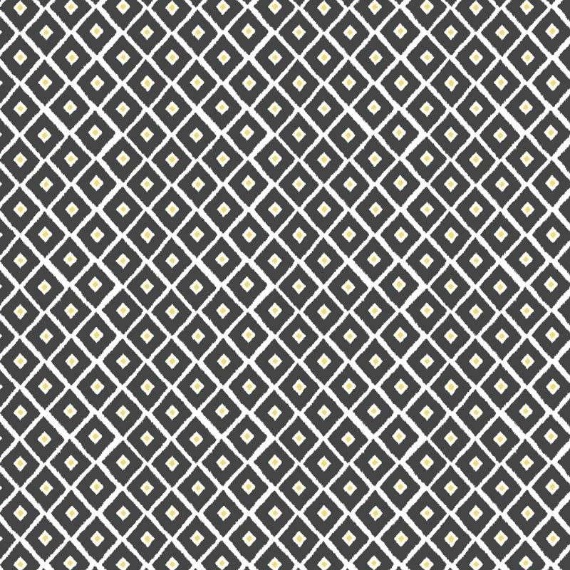 Tissu Pekka Imprimé Anthracite 