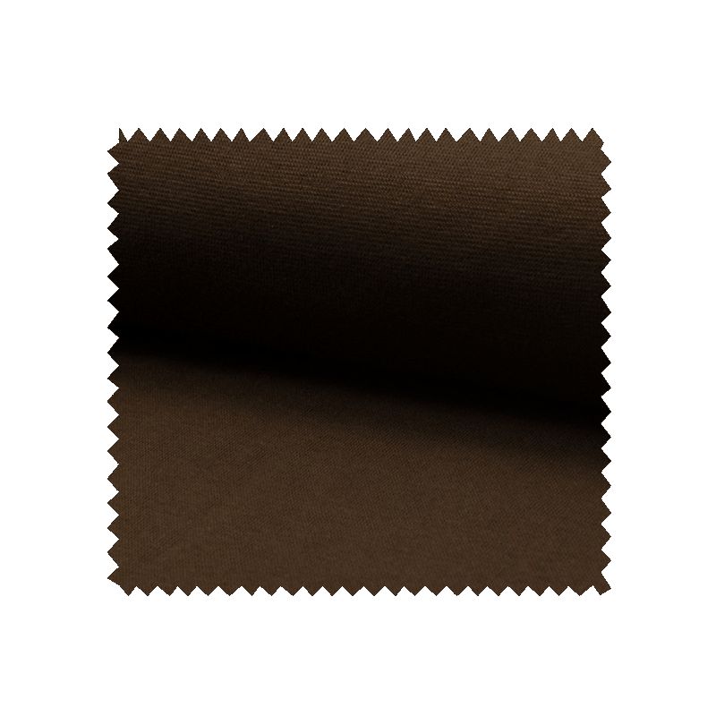 Tissu Bord Cote Uni Choco