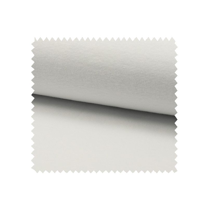 Tissu Bord Cote Uni Blanc