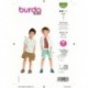 Patron Burda 9285 Kids Chemise/short 104/134