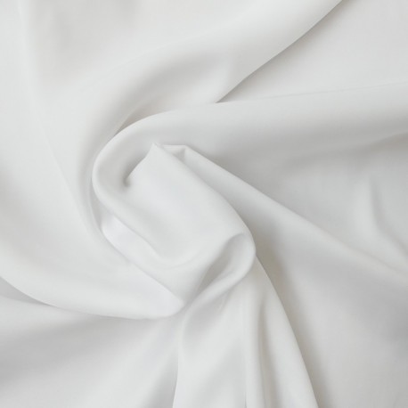 Tissu Charmeuse Blanc