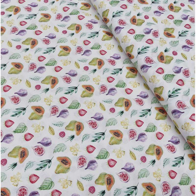 Tissu Sunny Imprimé Bio Fruit