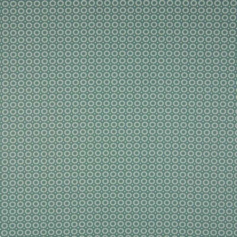 Tissu Coton Imprimé Cercle Fond Vert