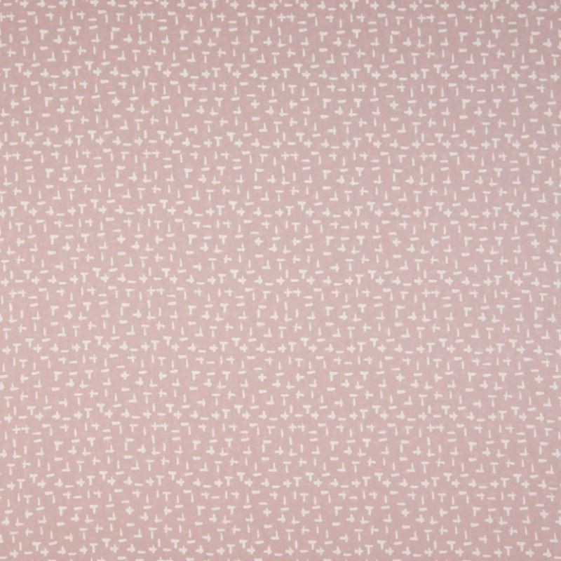 Tissu Coton Imprimé Motif Fond Rose