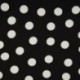 Tissu Viscose Chally Pois Noir blanc 