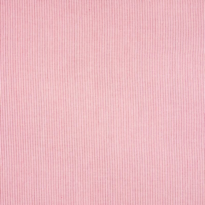 Tissu Petite Rayure Rouge Seersucker Gaufré